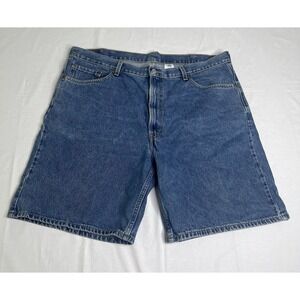 Levis 550 Mens Shorts 42 blue Denim Med Wash Relaxed Fit American Work‎ Vintage